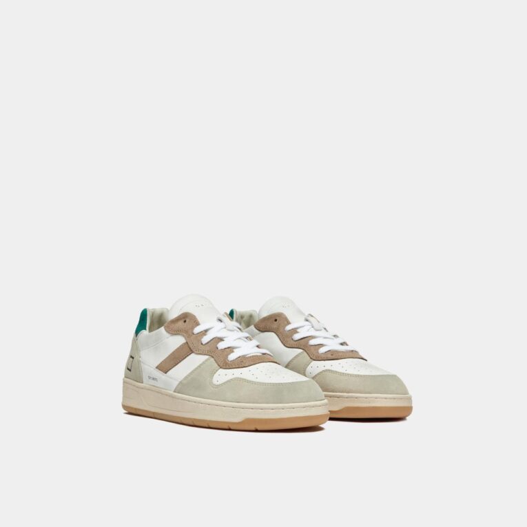 D.A.T.E. - COURT 2.0 - Vintage - Calf - White - Green