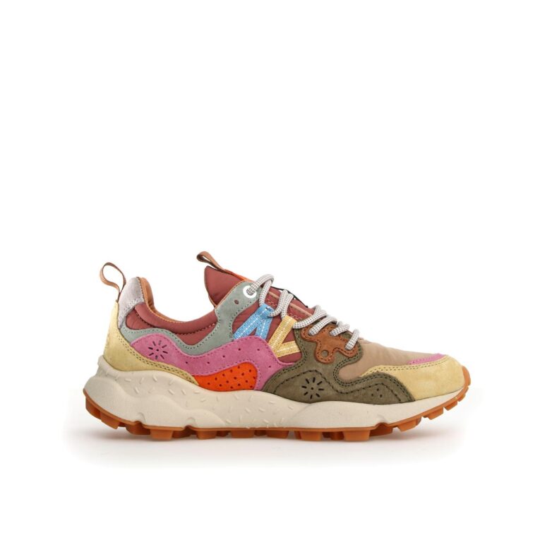 Flower Mountain - Sneakers - Yamano - 3 - Suede - Beige - Pink