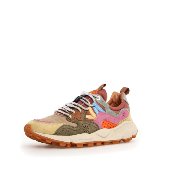 Flower Mountain - Sneakers - Yamano - 3 - Suede - Beige - Pink