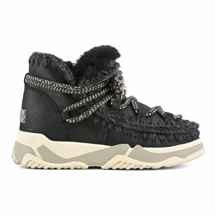 MOU - Eskimo - Trainer - Scubidoo - Lace - Cracked - Black