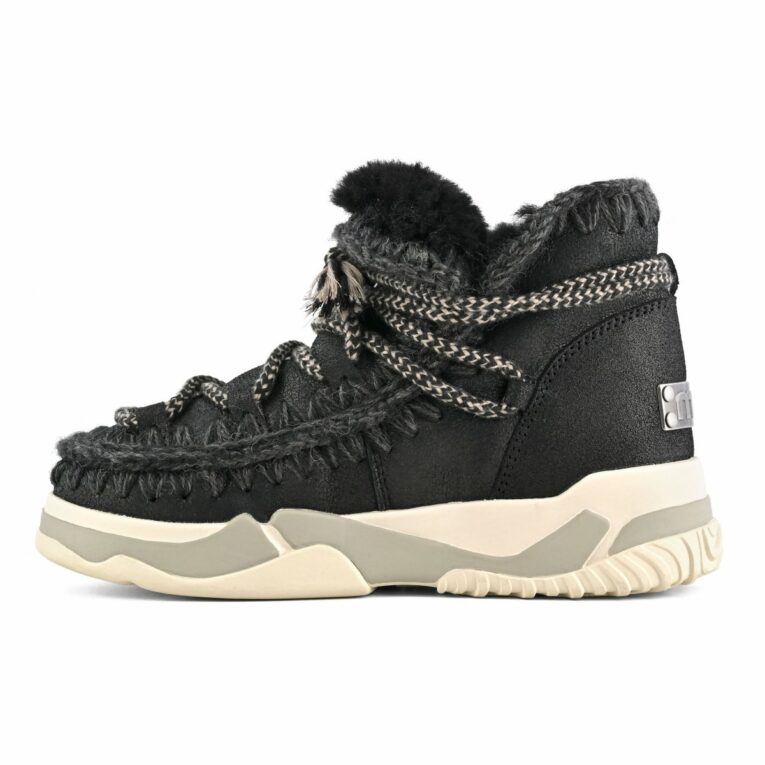 MOU - Eskimo - Trainer - Scubidoo - Lace - Cracked - Black