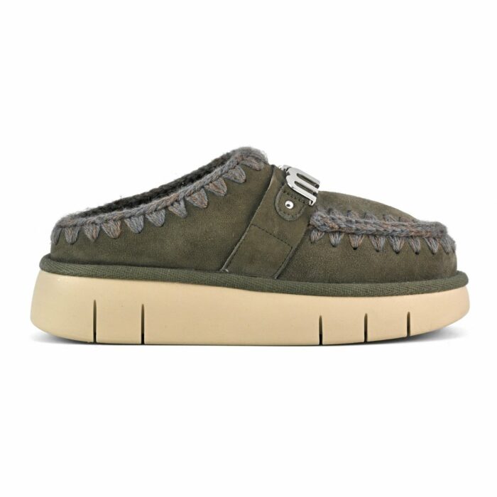 MOU - Bounce - Clog - Metal - Logo -Black - Olive