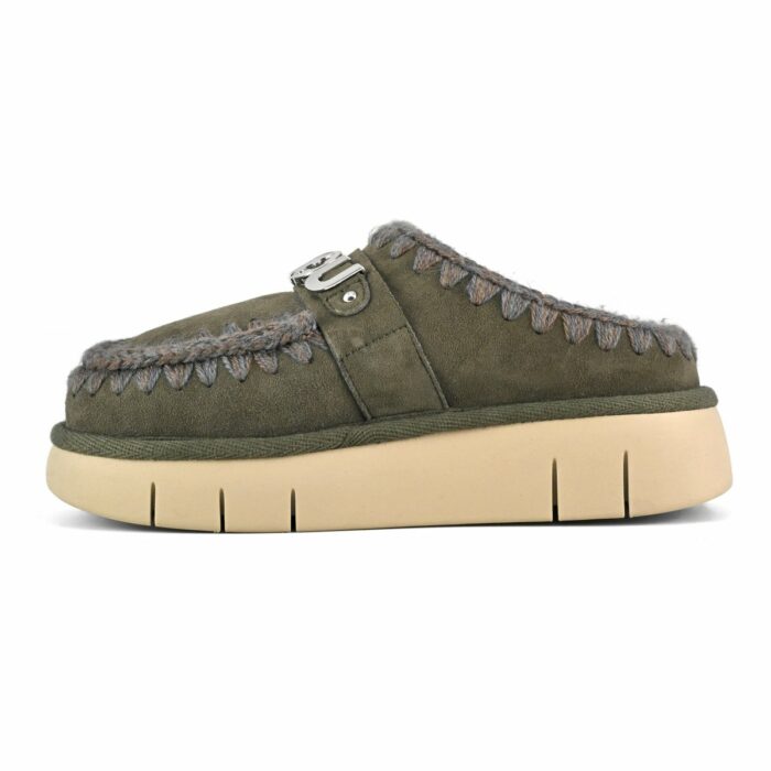 MOU - Bounce - Clog - Metal - Logo -Black - Olive